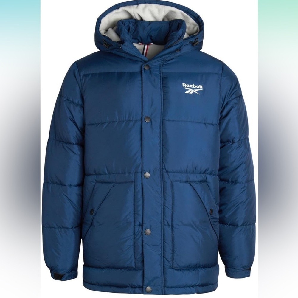 Reebok Mens Quilted Warm Puffer Jacket M